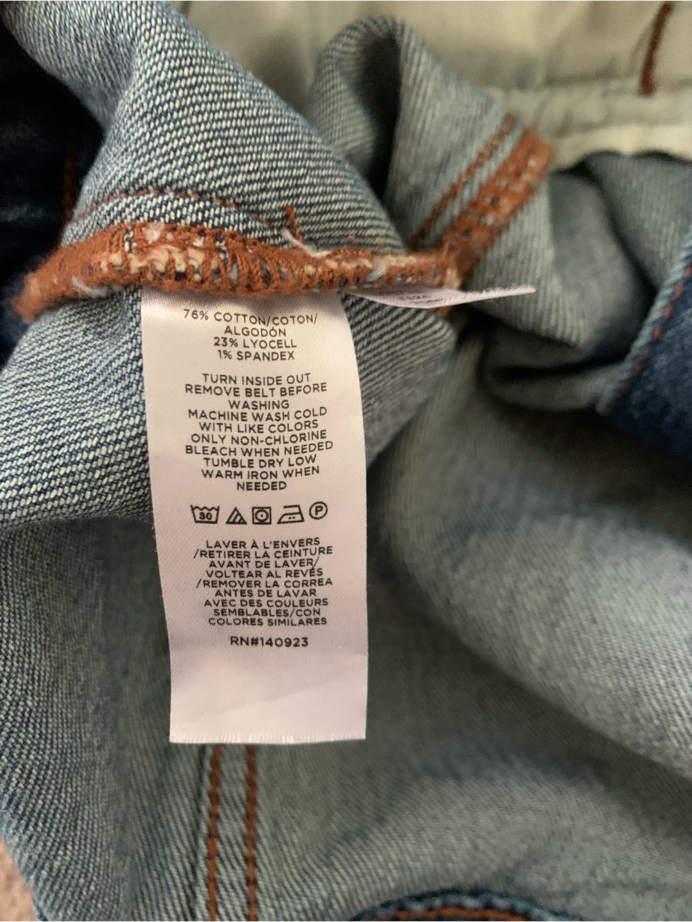 LOFT Blue Denim Tie-Neck Jacket - Picture 5 of 5